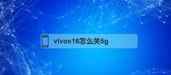 vivos16怎么关5g? vivos16手机5g切4g网络的技巧(vivos16怎么关闭自动旋转)