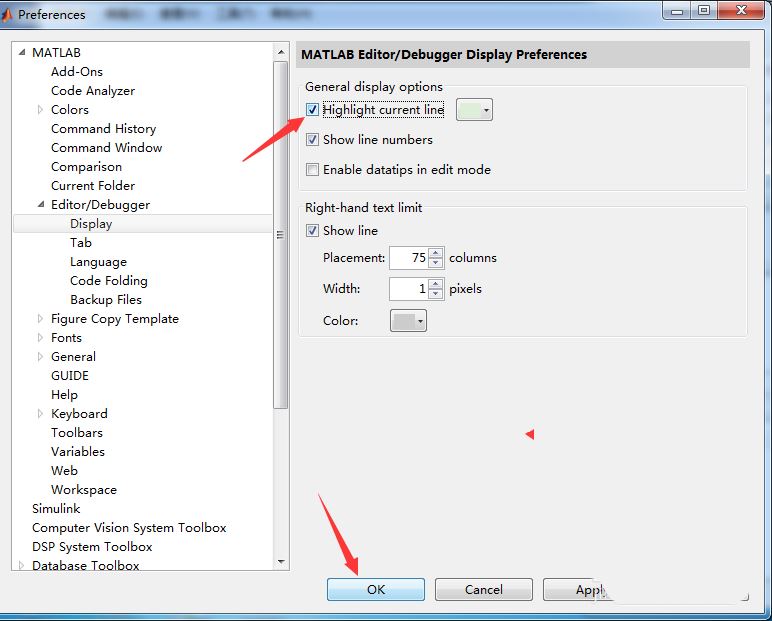 MATLAB R2015b代码怎么自动高亮? MATLAB开启高亮显示当前行技巧(matlab r2016a)  第5张