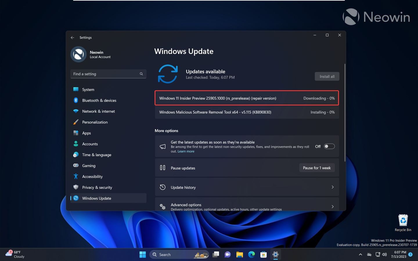 Win11 遇到问题如何使用 Windows Update 方式修复?(windows11遇到问题)  第1张