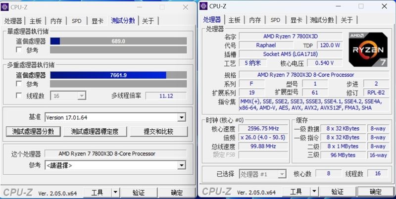 i7-13700KF和锐龙7-7800X3D哪款好 i7-13700KF和锐龙7-7800X3D区别对比(锐龙七和i7哪个好)  第4张