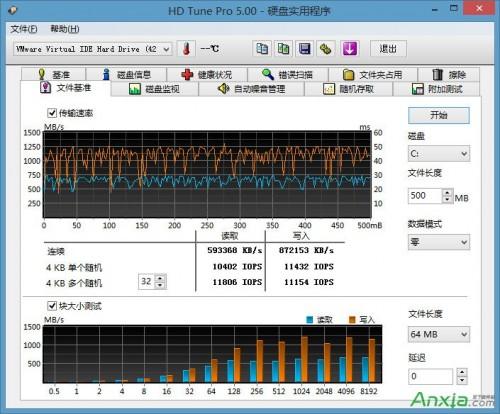 u深度u盘怎么用HDTune进行文件基准检测  第5张