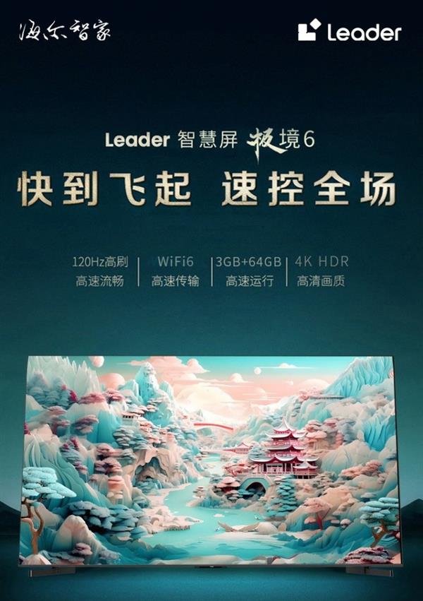 刷新行业：WiFi6、蓝牙5.2、一碰投屏  Leader小超跑智慧屏预售！ 第1张