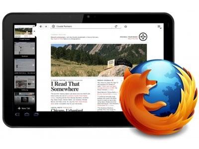 Mozilla展示平板电脑版火狐浏览器界面  第1张