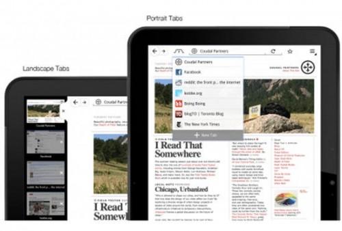 Mozilla展示平板电脑版火狐浏览器界面  第2张