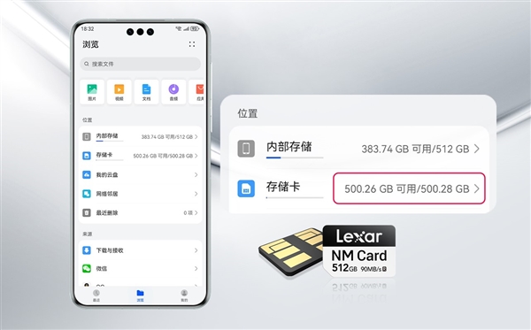 Lexar雷克沙全球首发512GB NM Card存储卡：与华为Mate 60完美兼容  第3张