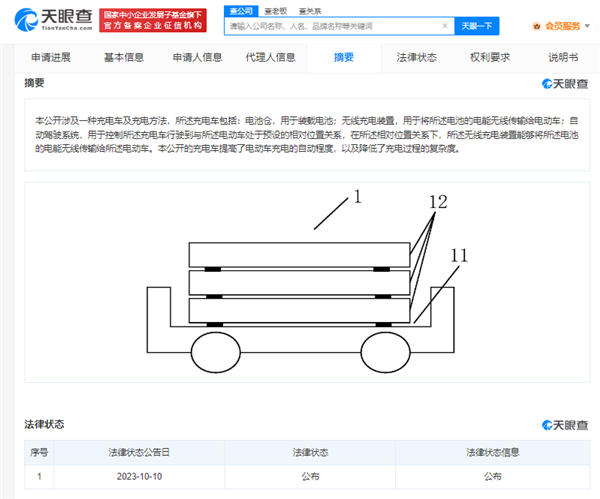 小米无线充电车专利公布：支持自动驾驶 可将电能无线传输给电动车  第3张