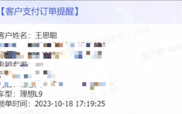 王思聪现身理想门店 被曝买了一台L9 网友：校长算是我车友了  第1张