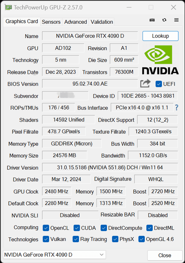 中国特供RTX 4090D偷偷解锁600W功耗！性能反超RTX 4090  第2张