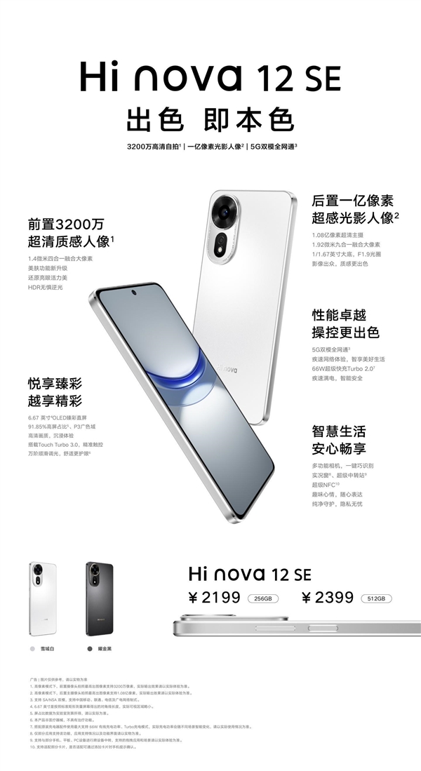 中邮Hi nova 12 SE上架华为商城：2199元起  第6张