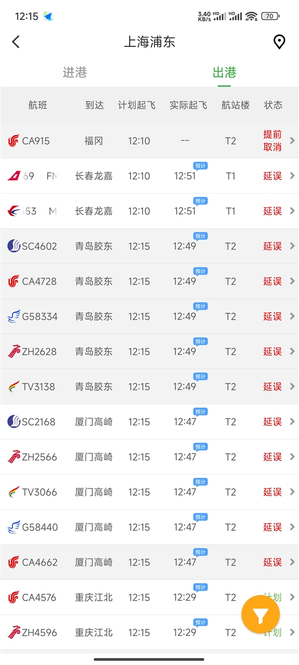 五一假期出行计划要有变 南方多地机场现大面积延误、取消  第2张