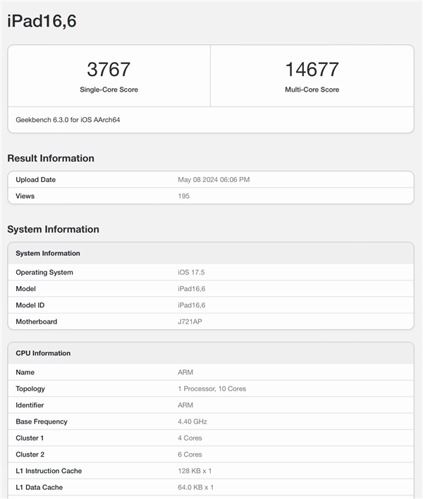 iPad Pro全球首发！M4跑分公布：多核成绩突破1.4万  第2张